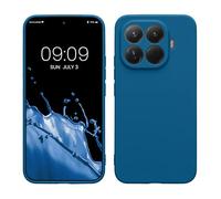 kwmobile Custodia Compatibile con Xiaomi 15T Pro Cover - Back Case per Smartphone in Silicone TPU - Protezione Gommata - blue reef