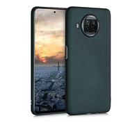 kwmobile Custodia Compatibile con Xiaomi Mi 10T Lite Cover - Back Case Morbida - Protezione in Silicone TPU Effetto Metallizzato petrolio metallizzato