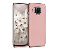 kwmobile Custodia Compatibile con Xiaomi Mi 10T Lite Cover - Back Case Morbida - Protezione in Silicone TPU Effetto Metallizzato oro rosa metallizzato