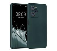kwmobile Custodia Compatibile con Xiaomi Poco X5 PRO 5G Cover - Protezione Back Case Morbida - Silicone TPU Effetto Metallizzato Petrolio Metallizzato
