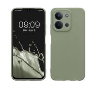 kwmobile Custodia Compatibile con Xiaomi Redmi 15C / Poco C85 Cover - Back Case per Smartphone in Silicone TPU - Protezione Gommata - verde grigio