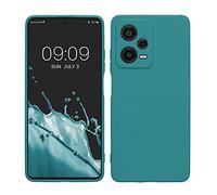 kwmobile Custodia Compatibile con Xiaomi Redmi Note 12 Pro+ 5G / Note 12 Pro Plus 5G Cover - Back Case per Smartphone in Silicone TPU - Protezione Gommata - petrolio matt