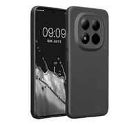 kwmobile Custodia Compatibile con Xiaomi Redmi Note 15 PRO+ 5G / Poco M8 PRO 5G Cover - Protezione Back Case Morbida - Silicone TPU Effetto Metallizzato Grigio Metallizzato