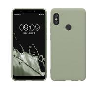 kwmobile Custodia Compatibile con Xiaomi Redmi Note 5 (Global Version) / Note 5 Pro Cover - Back Case per Smartphone in Silicone TPU - Protezione Gommata - verde grigio