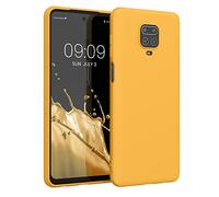 kwmobile Custodia Compatibile con Xiaomi Redmi Note 9S / 9 Pro / 9 Pro Max Cover - Back Case per Smartphone in Silicone TPU - Protezione Gommata - giallo zafferano