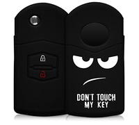 kwmobile Custodia Coprichiave Compatibile con Mazda con 2 tasti Cover - Copritelecomando Chiave Auto - Copri Chiavi Macchina Don't touch my Key