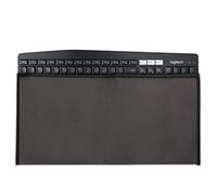 kwmobile Custodia Copritastiera Compatibile con Universal Keyboard (L) - Protezione Antipolvere Tastiera PC - Cover Protettiva Grigio Scuro