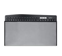 kwmobile Custodia Copritastiera Compatibile con Universal Keyboard (L) - Protezione Antipolvere Tastiera PC - Cover Protettiva Grigio Chiaro