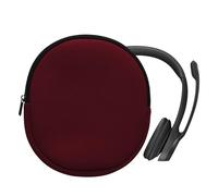 kwmobile Custodia Cuffie con Cerniera Compatibile con Logitech H390 Cuffie - Case Cuffie Over Ear 21,5 x 16 cm - mora