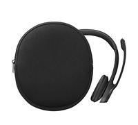 kwmobile Custodia Cuffie con Cerniera Compatibile con Logitech H390 Cuffie - Case Cuffie Over Ear 21,5 x 16 cm - nero