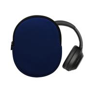 kwmobile Custodia Cuffie con Cerniera Compatibile con Sony WH-1000XM4 / WH-1000XM3 / Jabra Evolve 20 Cuffie - Case Cuffie Over Ear 21,5 x 16 cm - blu scuro