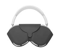 kwmobile Custodia Cuffie Over Ear Compatibile con Apple AirPods Max/AirPods Max 2 - Porta Cuffie Silicone - Cover Auricolari Over Ear nero