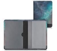 kwmobile Custodia Ecopelle per Libretto Circolazione Auto - Cover Portalibretto con Scomparti Porta Tessere Patente - Foderina Portadocumenti - Natura e spazio