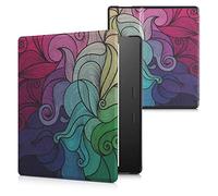 kwmobile Custodia eReader Compatibile con Amazon Kindle Oasis 10. Generation Cover - eBook Reader Flip Case - fucsia/blu/verde - Gioco di Colore