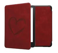kwmobile Custodia eReader Compatibile con Amazon Kindle Paperwhite (2024)/Colorsoft Cover - eBook Reader Flip Case - Cover eReader Magnetica Pelle PU Cuore