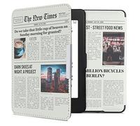 kwmobile Custodia eReader Compatibile con Amazon Kindle Paperwhite Cover - eBook Reader Flip Case - multicolore/nero/sabbia - Prima Pagina