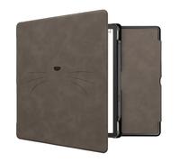 kwmobile Custodia eReader Compatibile con Amazon Kindle Scribe Cover - eBook Reader Flip Case - Cover eReader Magnetica Pelle PU Muso Felino