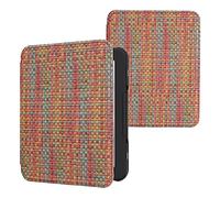kwmobile Custodia eReader Compatibile con Barnes & Noble Nook Glowlight 4 / 4e eReader - Cover eBook PVC con Chiusura Magnetica - Flip Case Effetto Fibra Multicolore