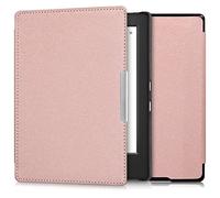 kwmobile Custodia eReader Compatibile con Kobo Aura H2O Edition 1 Cover - eBook Reader Flip Case - Cover eReader Simil Pelle - Oro Rosa
