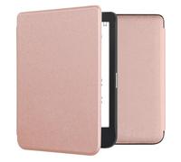 kwmobile Custodia eReader Compatibile con Kobo Clara 2E Cover - eBook Reader Flip Case - Cover eReader Simil Pelle - Oro Rosa