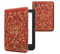 kwmobile Custodia eReader Compatibile con Kobo Clara 2E Cover - eBook Reader Flip Case - giallo/arancione/rosso - C'era una volta