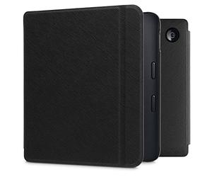 kwmobile Custodia eReader Compatibile con Kobo Libra 2 Cover - eBook Reader Flip Case - Cover eReader Simil Pelle - Nero