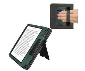 kwmobile Custodia eReader Compatibile con Kobo Libra Colour Cover - Cover eBook Pelle PU con Chiusura Magnetica Stand Cinturino Mano e Porta Carte
