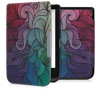kwmobile Custodia eReader Compatibile con Pocketbook Touch Lux 4/5/HD 3/Color 2020/ Vivlio Lux 5 Cover - eBook Reader Flip Case - fucsia/blu/verde - Gioco di Colore