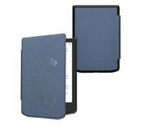 kwmobile Custodia eReader Compatibile con Pocketbook Verse/Verse Lite/Pro/Color/Vivlio Light HD Cover - eBook Reader Flip Case - blu scuro - Viticci