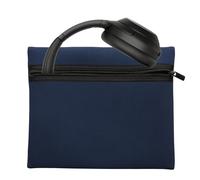 kwmobile Custodia in neoprene per cuffie WH-1000XM4 / WH-1000XM6 / Jabra Evolve 20 - Astuccio case per cuffie - Sacchetto da viaggio per headphones - Custodia morbida protettiva Over-Ear blu marino