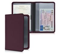 kwmobile Custodia in Neoprene per Libretto Circolazione Auto - Cover Portalibretto con Scomparti per Tessere Patente - Foderina Porta Documenti viola bordeaux