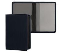 kwmobile Custodia in Neoprene per Libretto Circolazione Auto - Cover Portalibretto con Scomparti per Tessere Patente - Foderina Porta Documenti blu scuro