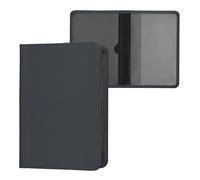 kwmobile Custodia in pelle PU per Libretto Circolazione Auto - Cover Portalibretto con Scomparti per Tessere Patente - Foderina Porta Documenti grigio blu