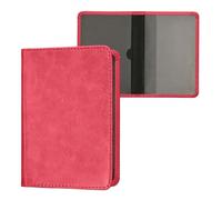 kwmobile Custodia in pelle PU per Libretto Circolazione Auto - Cover Portalibretto con Scomparti per Tessere Patente - Foderina Porta Documenti rosa shocking