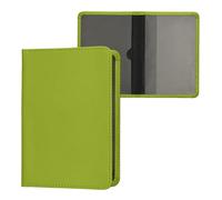 kwmobile Custodia in pelle PU per Libretto Circolazione Auto - Cover Portalibretto con Scomparti per Tessere Patente - Foderina Porta Documenti verde lime