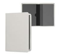 kwmobile Custodia in Pelle PU per Libretto Circolazione Auto - Cover Portalibretto con Scomparti per Tessere Patente - Foderina Porta Documenti Argento