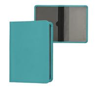 kwmobile Custodia in pelle PU per Libretto Circolazione Auto - Cover Portalibretto con Scomparti per Tessere Patente - Foderina Porta Documenti turchese