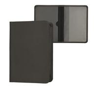 kwmobile Custodia in pelle PU per Libretto Circolazione Auto - Cover Portalibretto con Scomparti per Tessere Patente - Foderina Porta Documenti stone dust
