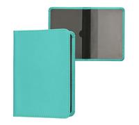 kwmobile Custodia in pelle PU per Libretto Circolazione Auto - Cover Portalibretto con Scomparti per Tessere Patente - Foderina Porta Documenti menta freddo