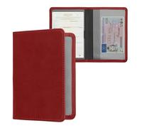 kwmobile Custodia in Pelle PU per Libretto Circolazione Auto - Cover Portalibretto con Scomparti per Tessere Patente - Foderina Porta Documenti Viola Bordeaux