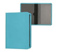 kwmobile Custodia in pelle PU per Libretto Circolazione Auto - Cover Portalibretto con Scomparti per Tessere Patente - Foderina Porta Documenti blu indaco