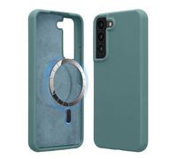 kwmobile Custodia Magnetica Compatibile con Samsung Galaxy S22 Plus - Compatibile con MagSafe - Cover Silicone TPU Magnete - artic night