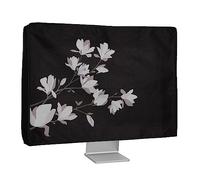 kwmobile Custodia Monitor Compatibile con 24-26" monitor Monitor - Copri Schermo PC - Copertura Antipolvere PC in Lino - Magnolie