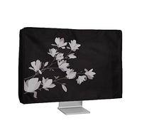 kwmobile Custodia Monitor Compatibile con 27-28" monitor Monitor - Copri Schermo PC - Copertura Antipolvere PC in Lino - Magnolie