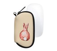 kwmobile Custodia Mouse Wireless Compatibile con Apple Magic Mouse 1/2 - Custodia Neoprene Mouse - Astuccio Porta Mouse PC Gaming Schiena Lepre