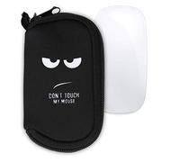 kwmobile Custodia Mouse Wireless Compatibile con Apple Magic Mouse 1/2 - Custodia Neoprene Mouse - Astuccio Porta Mouse PC Gaming Don't Touch My Mouse