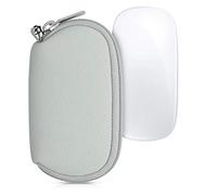 kwmobile Custodia Mouse Wireless Compatibile con Apple Magic Mouse 1/2 - Custodia Neoprene Mouse - Astuccio Porta Mouse PC Gaming Grigio Chiaro