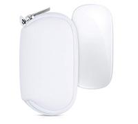 kwmobile Custodia Mouse Wireless Compatibile con Apple Magic Mouse 1/2 - Custodia Neoprene Mouse - Astuccio Porta Mouse PC Gaming Bianco