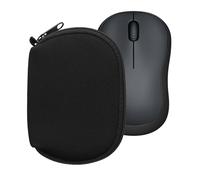 kwmobile Custodia Mouse Wireless Compatibile con Logitech M220 Silent / M235 / M185 / Acer OMR266 - Custodia Neoprene Mouse - Astuccio Porta Mouse PC Gaming Nero