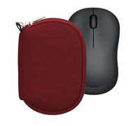 kwmobile Custodia Mouse Wireless Compatibile con Logitech M220 Silent / M235 / M185 - Custodia Neoprene Mouse - Astuccio Porta Mouse PC Gaming Bordeaux